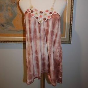 Free People Crochet Tank Top purple …